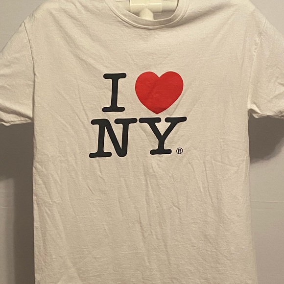 I ❤️ NY white classic graphic T - Picture 1 of 1